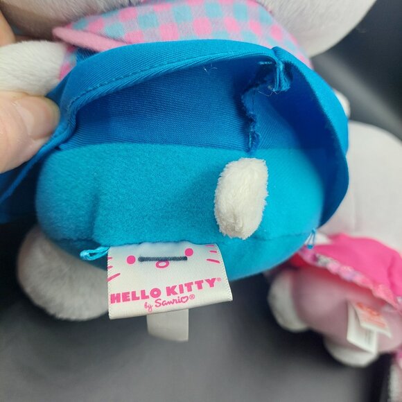 2 Hello Kitty Plush 2013 & 2014 Lg Blue Dress/Bow & Small Ty I Love Chicago Pink - Picture 4 of 8